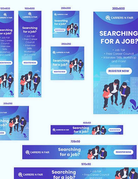 Job Searching Web Banner Ads Template Psd Template Net