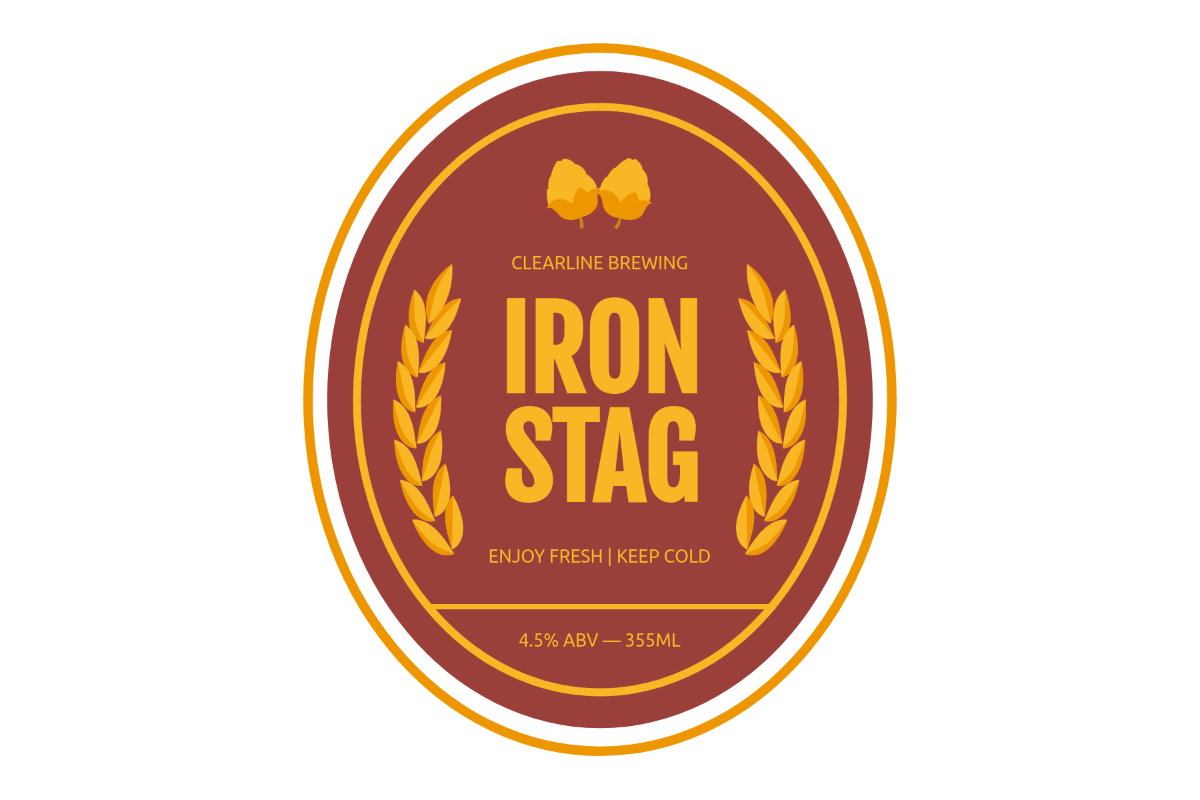 Free Sample Beer Label Template