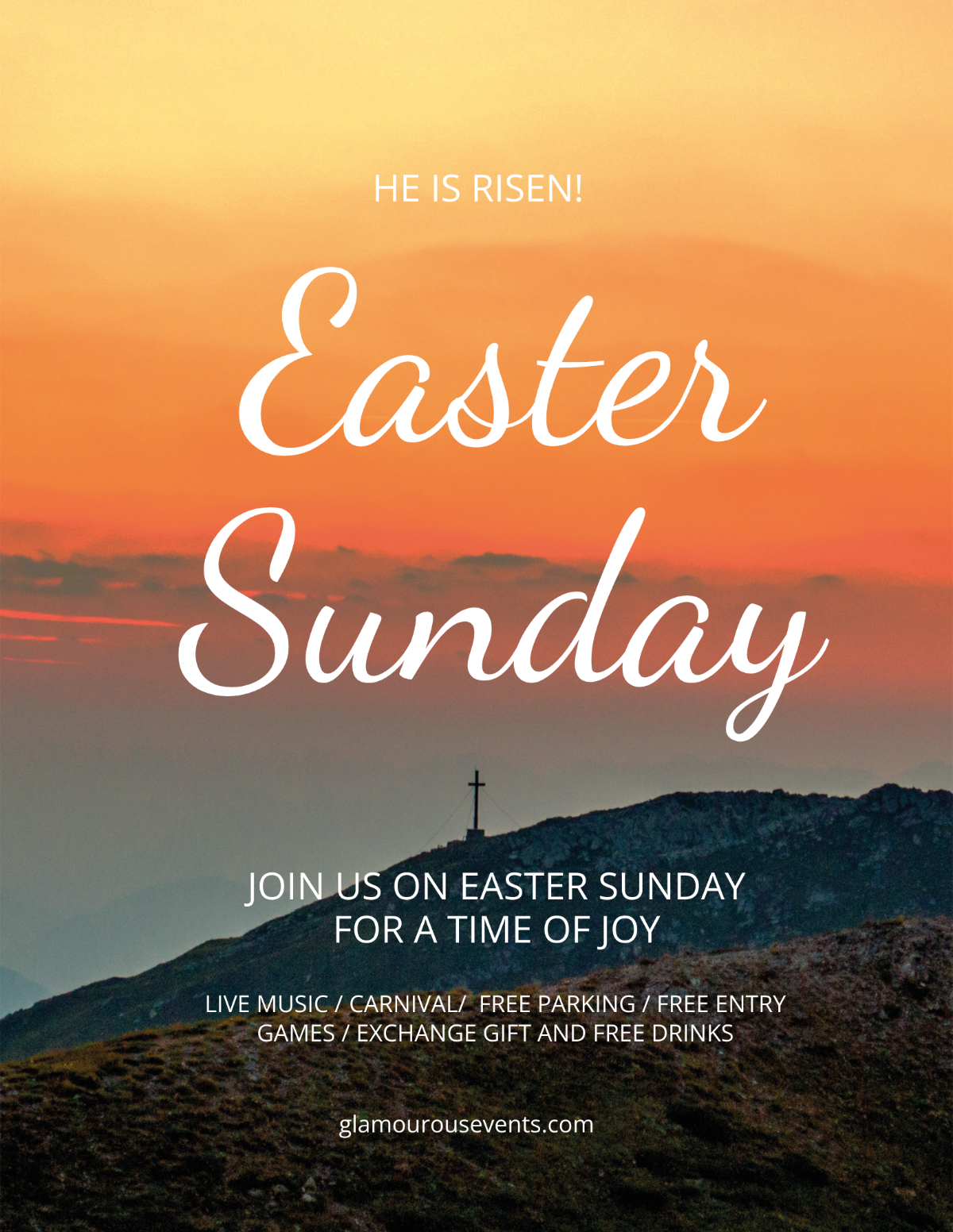 Creative Easter Sunday Flyer