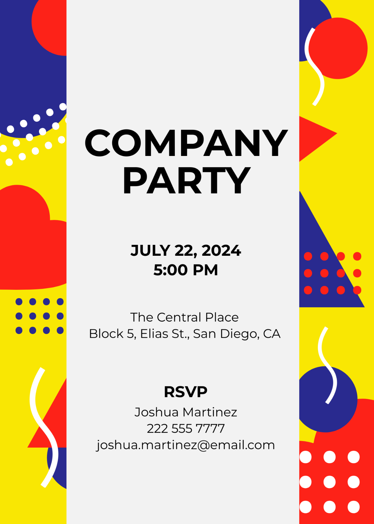 Email Party Invitation