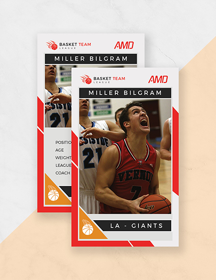 free trading card template download