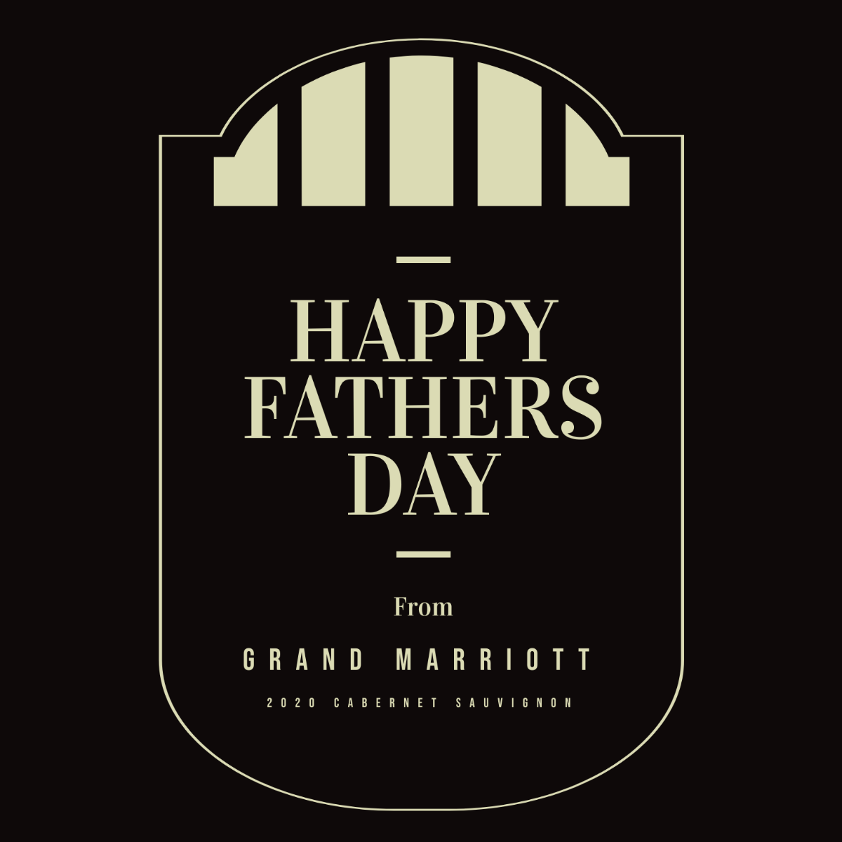 Father's Day Wine Label Template