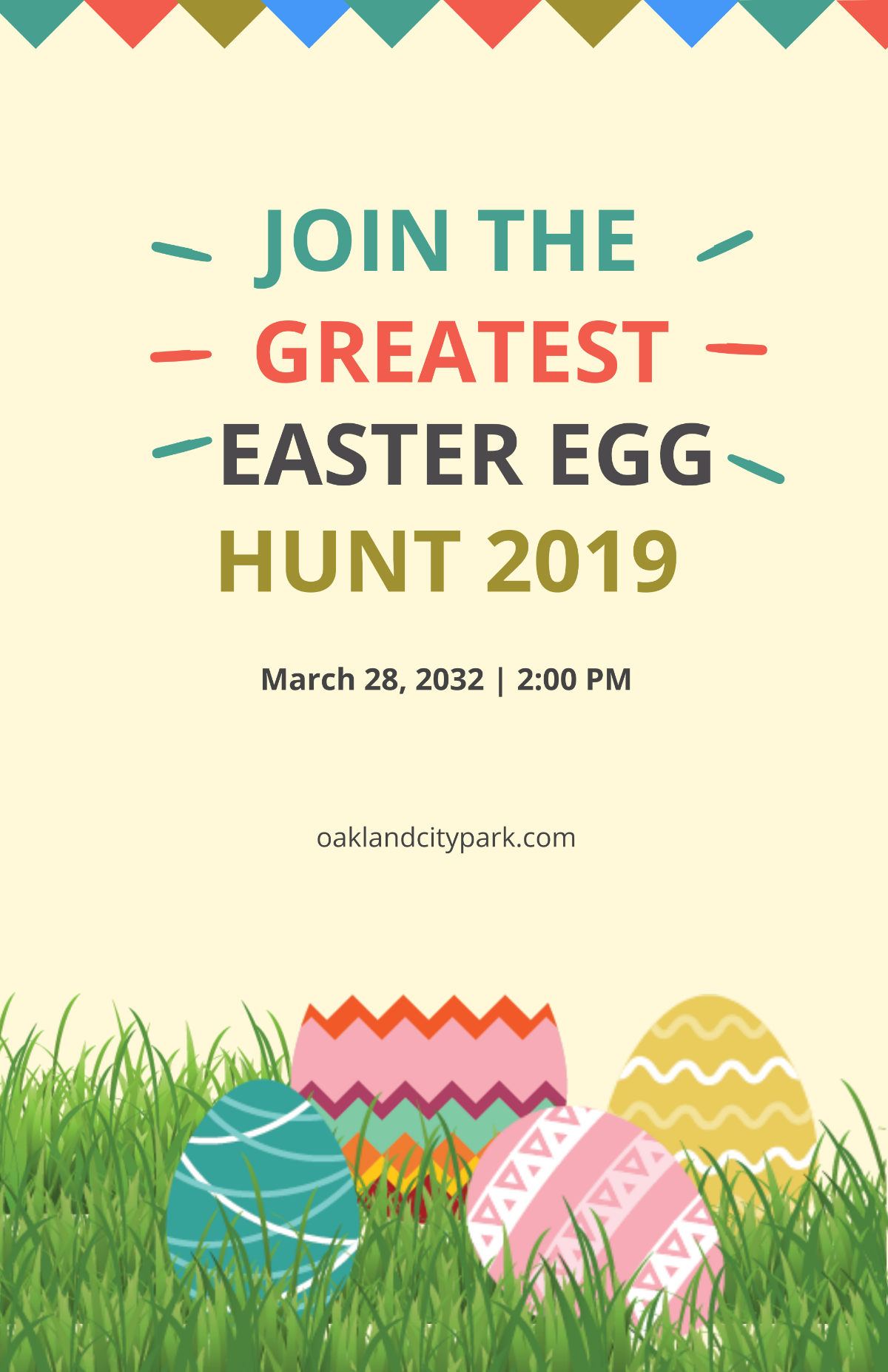 Easter Egg Poster Template