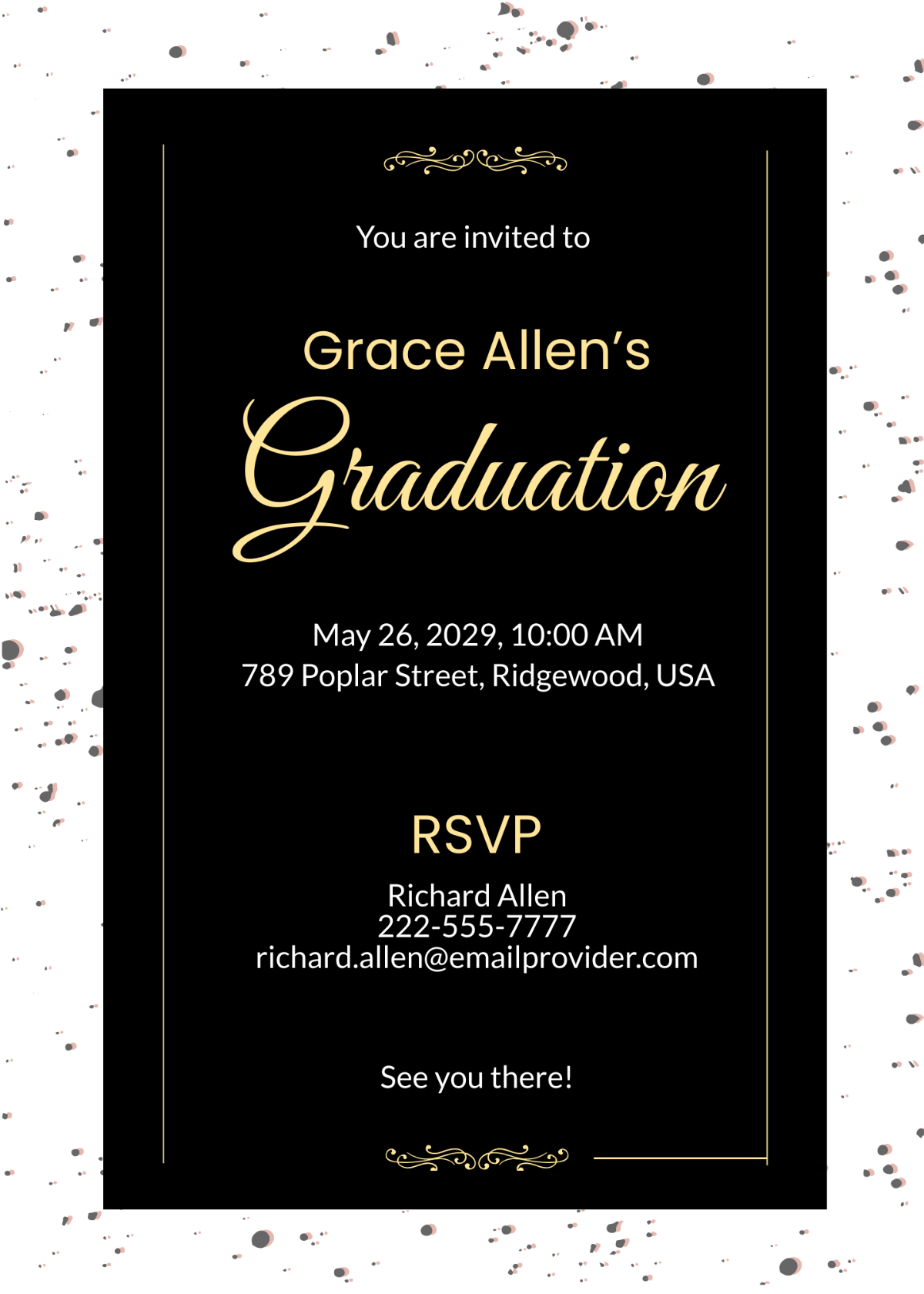 Graduation Announcement Invitation
