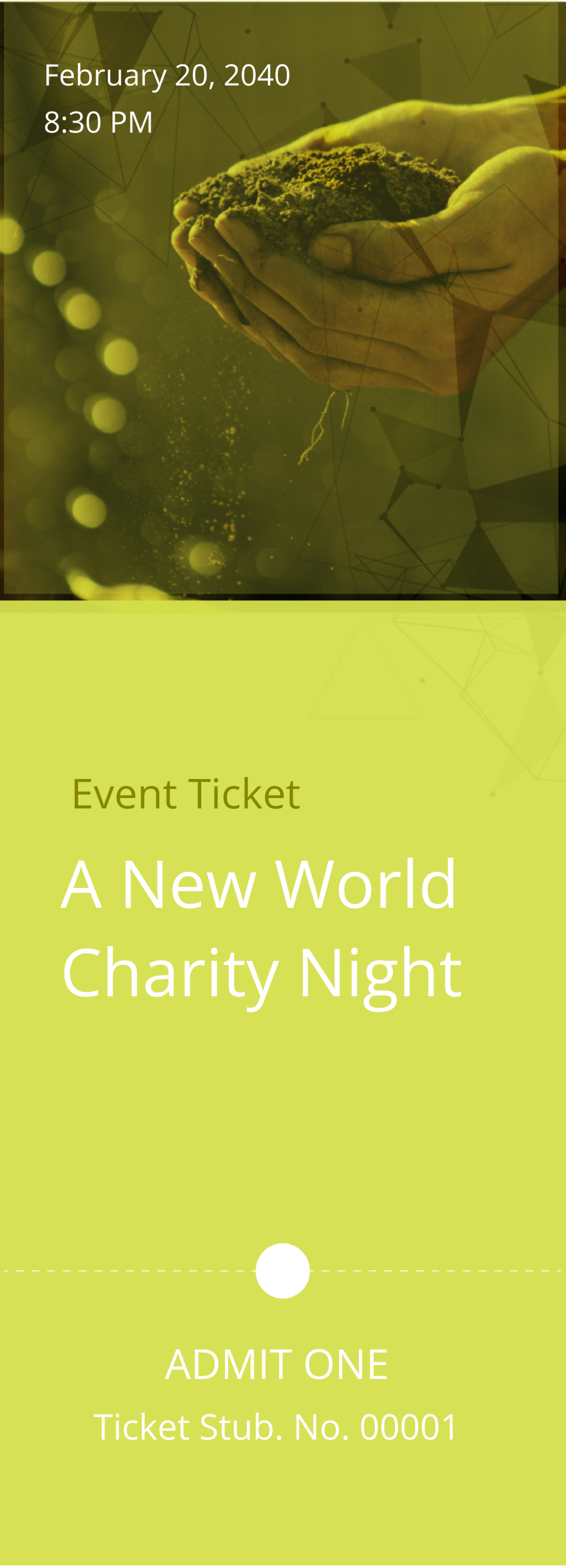 Charity Ticket Template