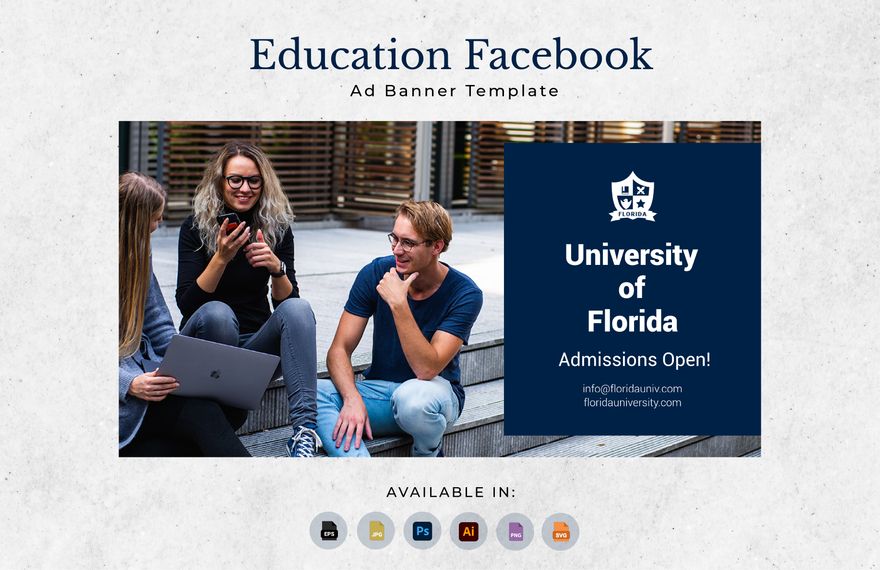 Education Facebook Ad Banner Template