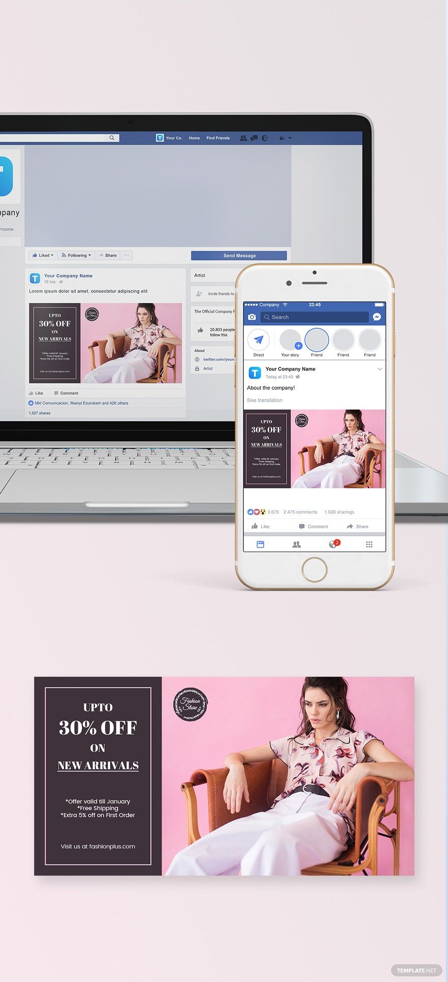 Fashion Facebook Ad Banner Template