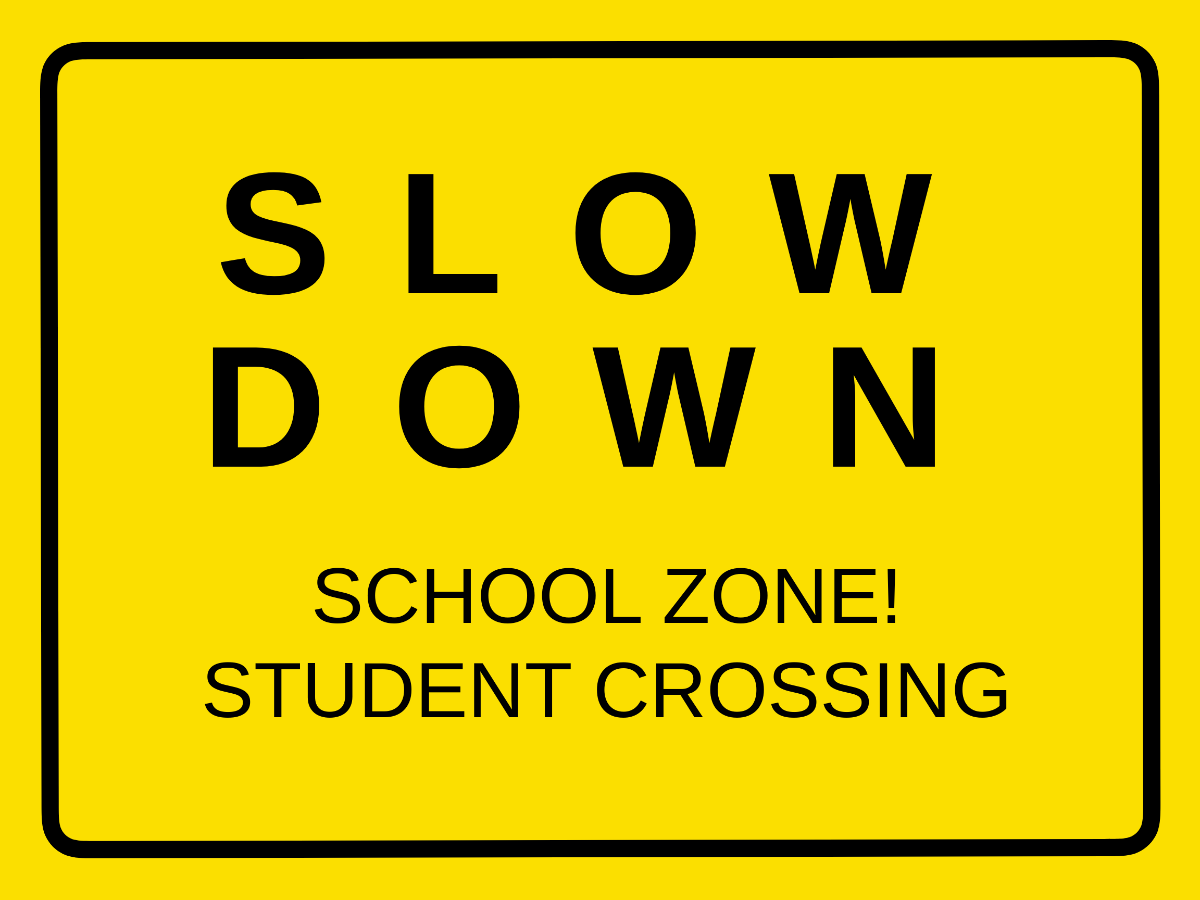 Free School Sign Template