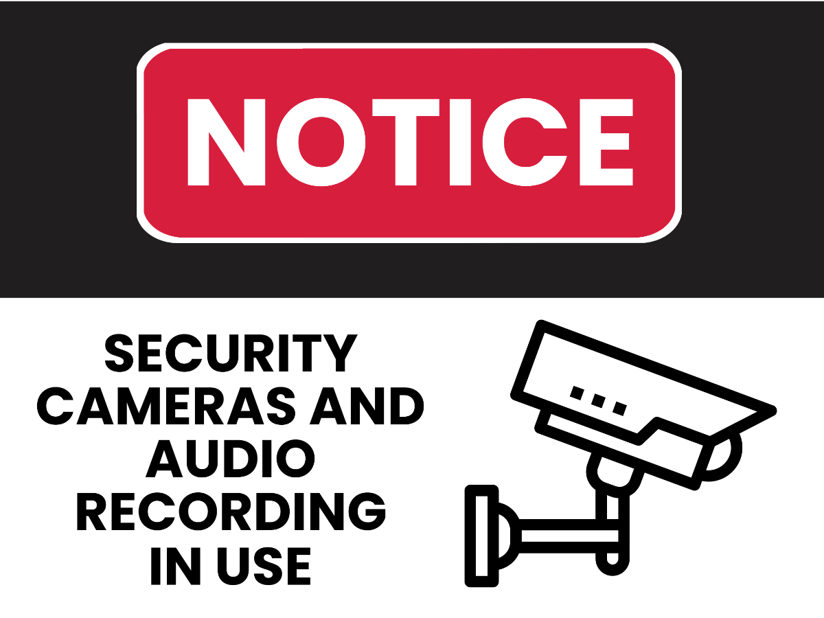 Security Sign Template