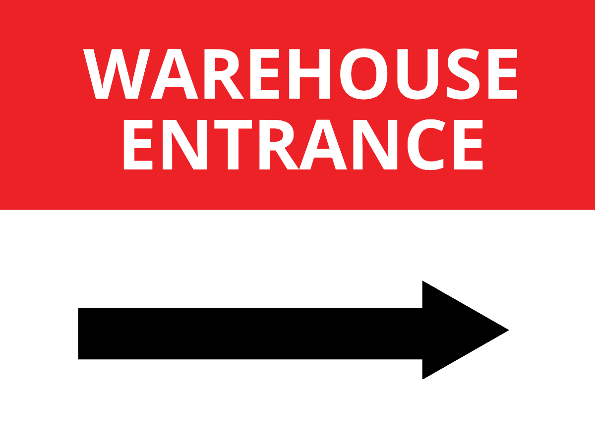 Warehouse Sign Template