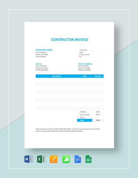 449 invoice templates free downloads template net