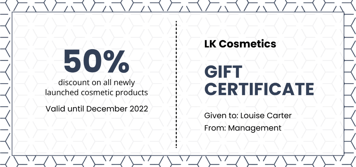 Blank Gift Certificate Template - Edit Online & Download