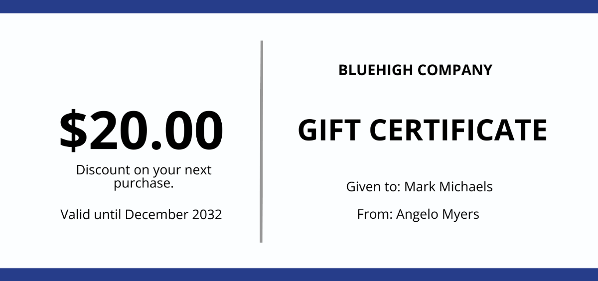 Editable Company Gift Certificate Template - Edit Online & Download