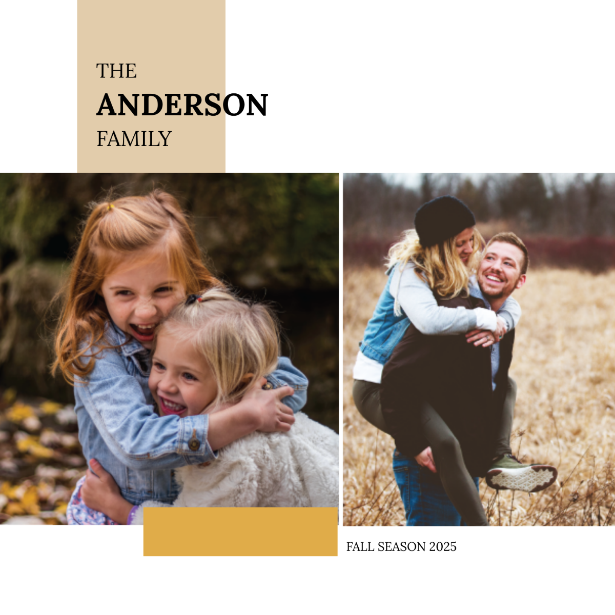 Family Photo Book Cover Template