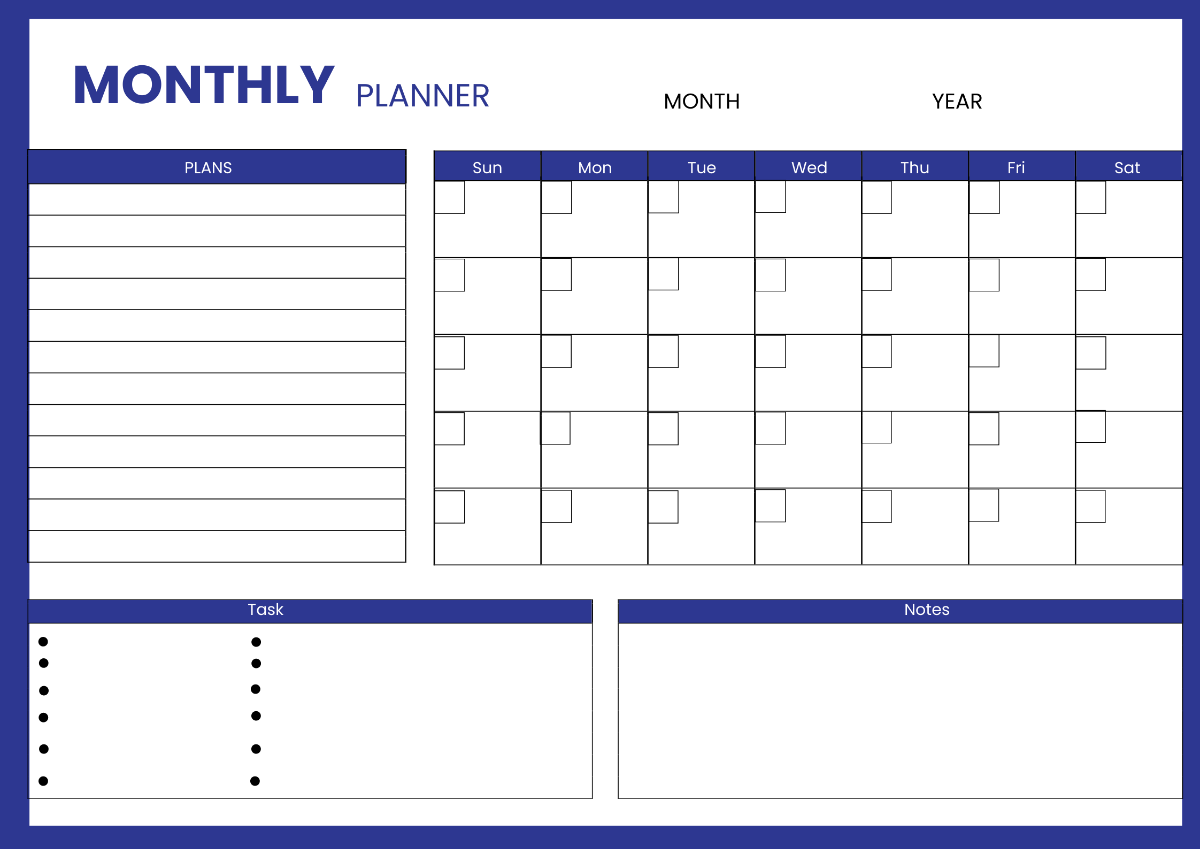 Free Monthly Planner Templates To Customize Online Free Monthly Planner Templates To Customize Online