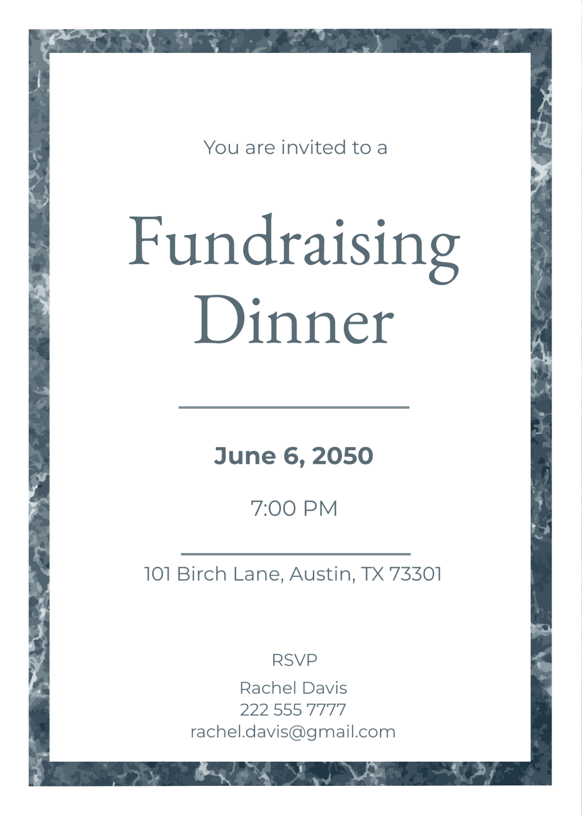 Sample Dinner Invitation Template - Edit Online & Download