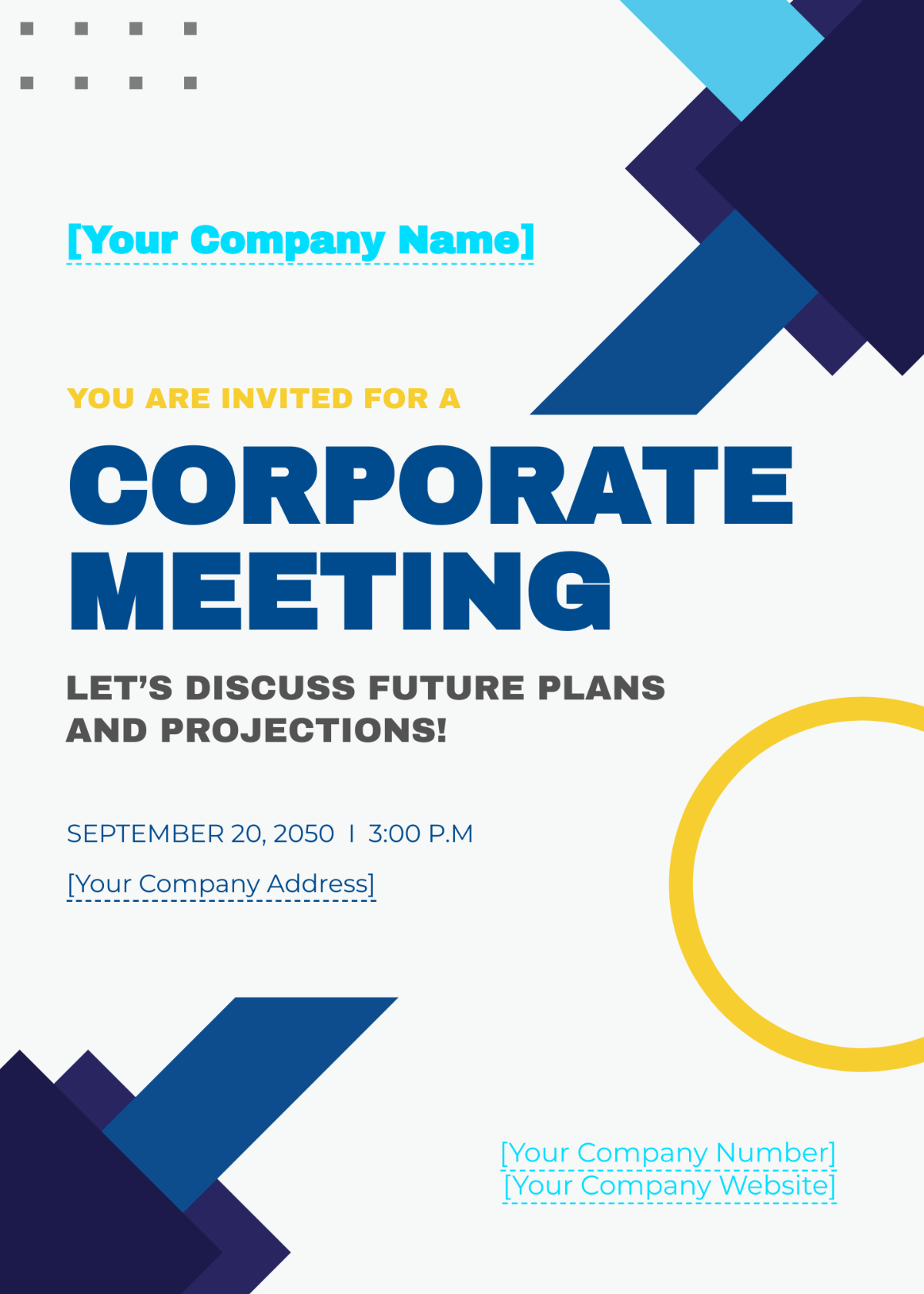 Sample Meeting Invitation Template