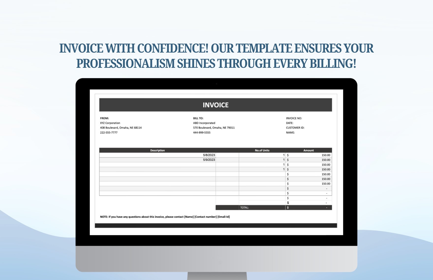 Invoice Example Template