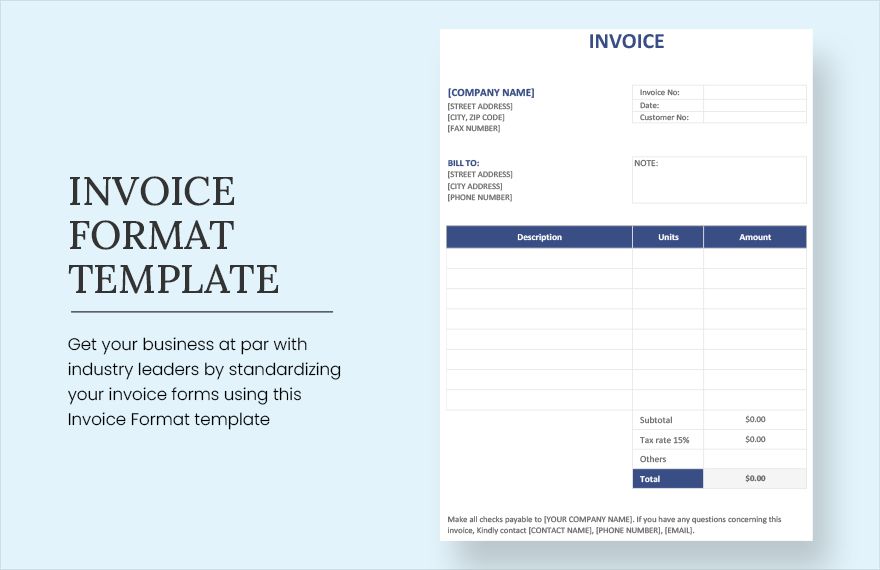 Advertising Agency Invoice Format Template - Google Docs, Google Sheets ...