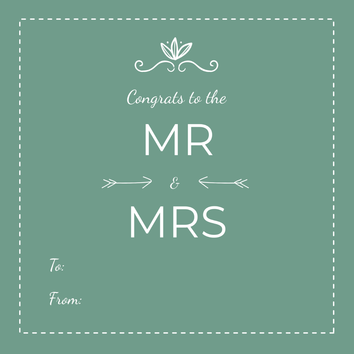 Wedding Gift Label Template