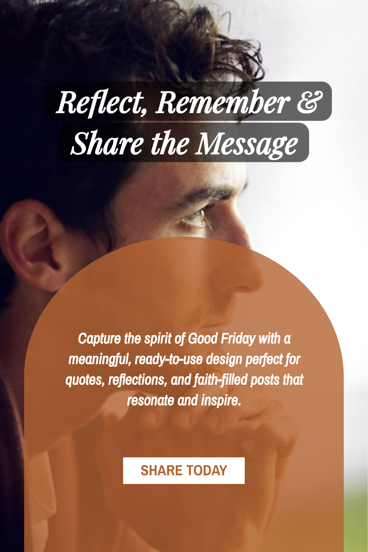 Free Good Friday Pinterest Pin Template to Edit Online