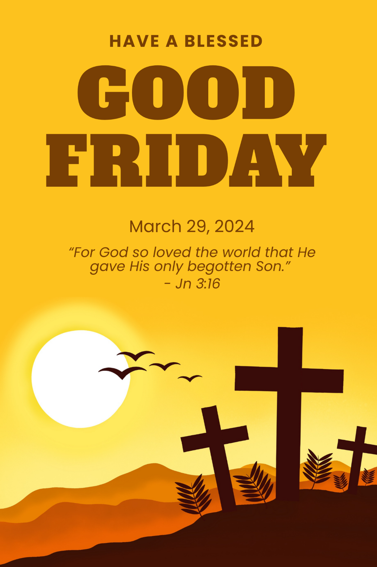 Free Good Friday Tumblr Post Template