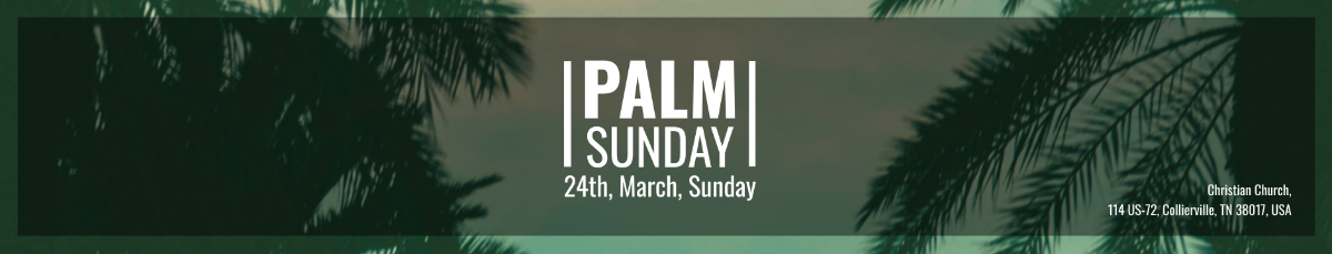 FREE Palm Sunday Cover Template - Download in Photoshop | Template.net