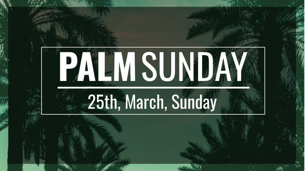 Palm Sunday YouTube Channel Cover Template