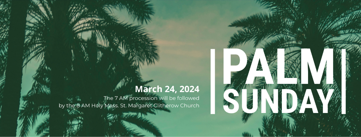 Palm Sunday Facebook Cover