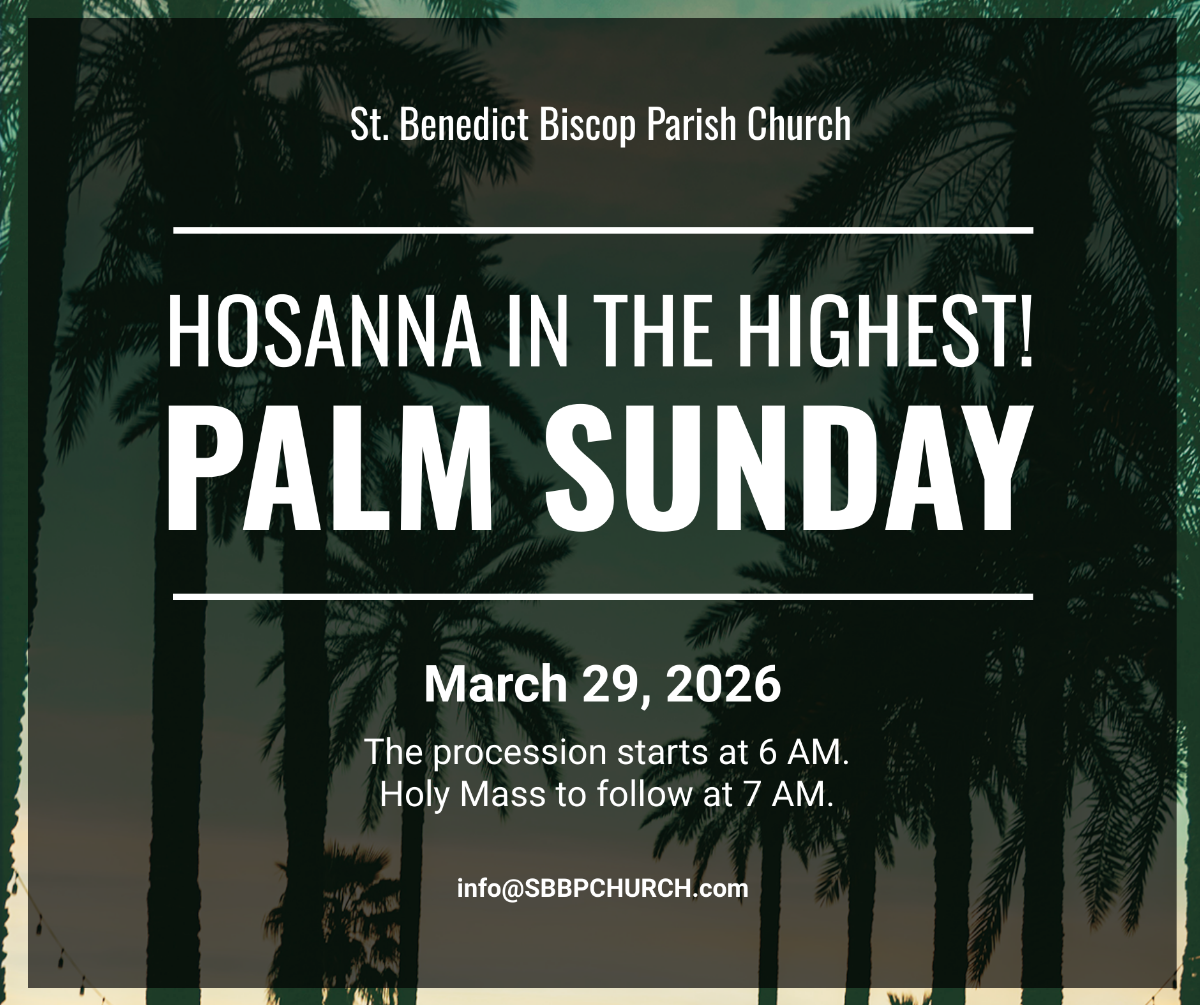 Palm Sunday Facebook Post Template