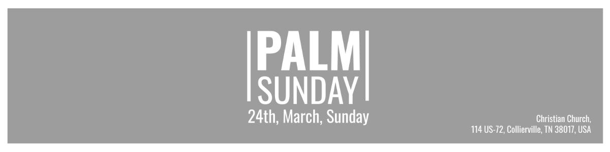 Palm Sunday LinkedIn Profile Banner