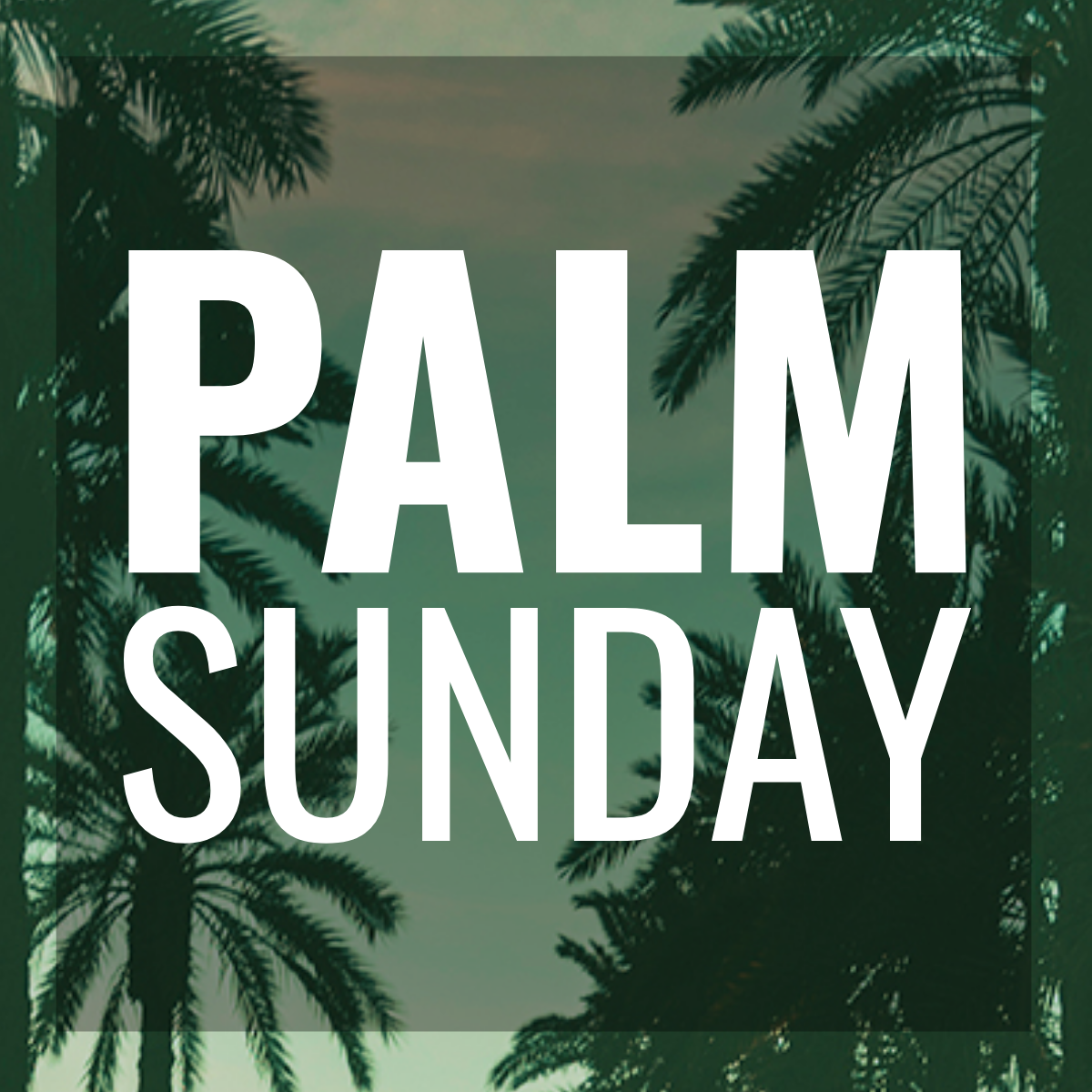 Palm Sunday Twitter Profile Photo Template