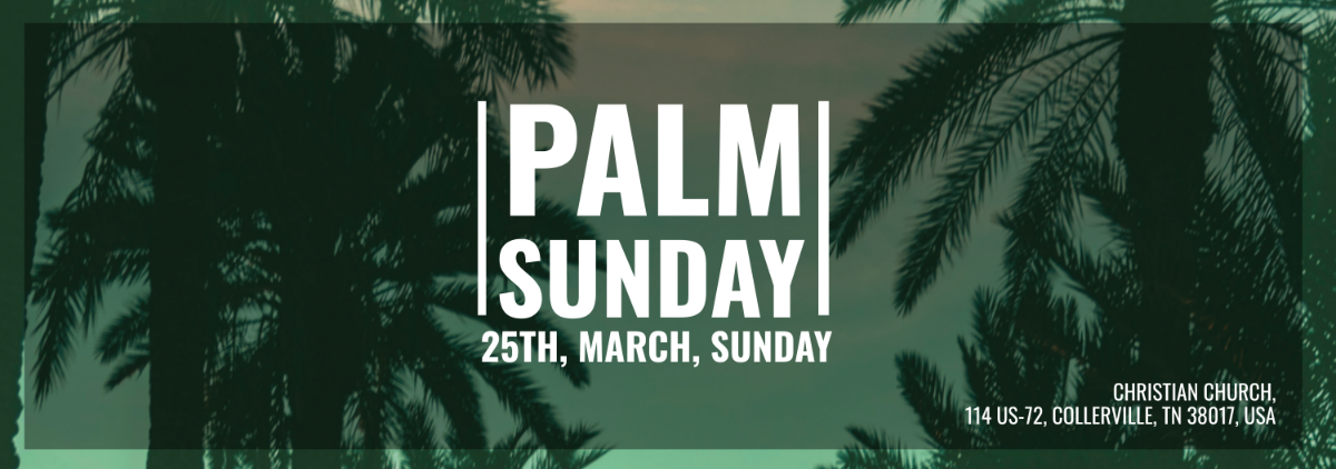 Palm Sunday Tumblr Banner Template