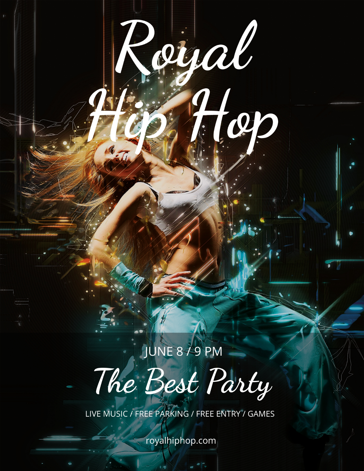 Royal Hip Hop Flyer Template