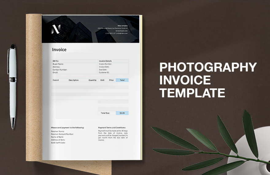 Photography Invoice Template