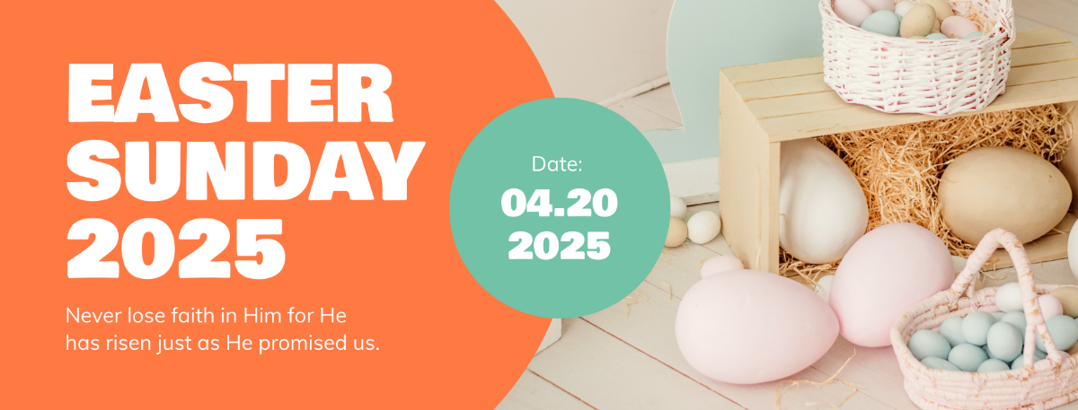 Free Easter Sunday Facebook App Cover Template