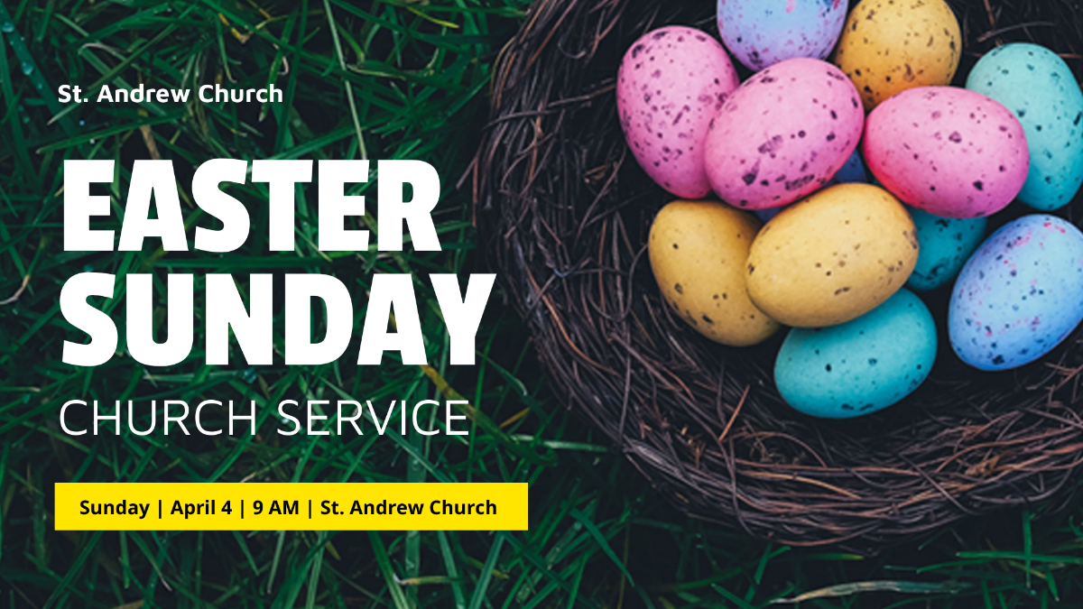 Easter Sunday Facebook Event Cover Template