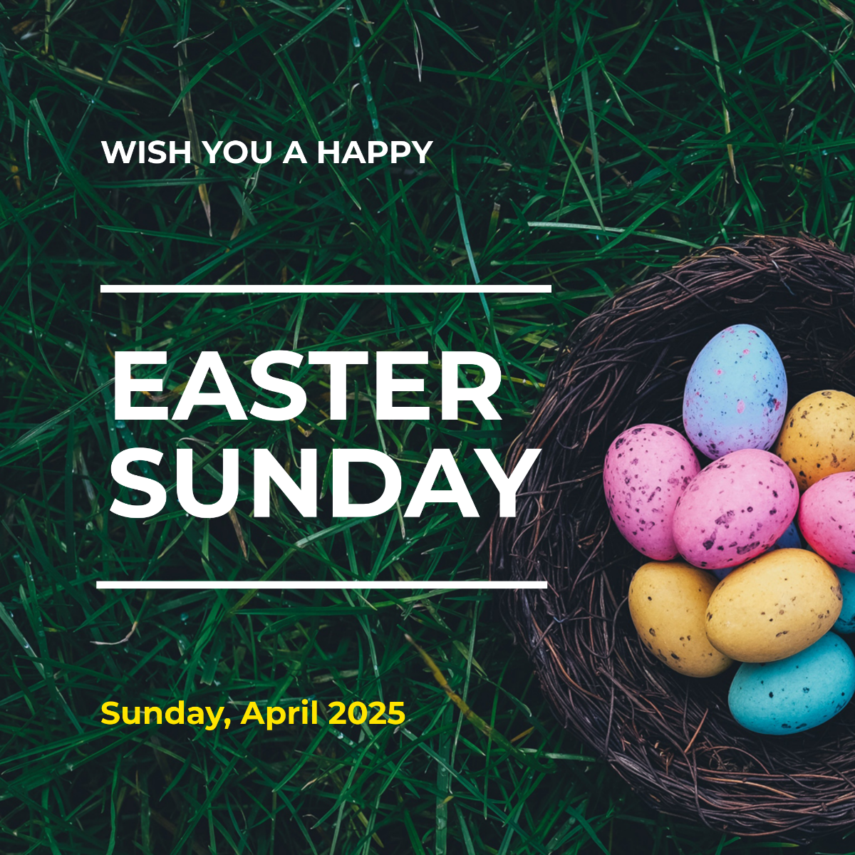 Free Easter Sunday Instagram Post Template
