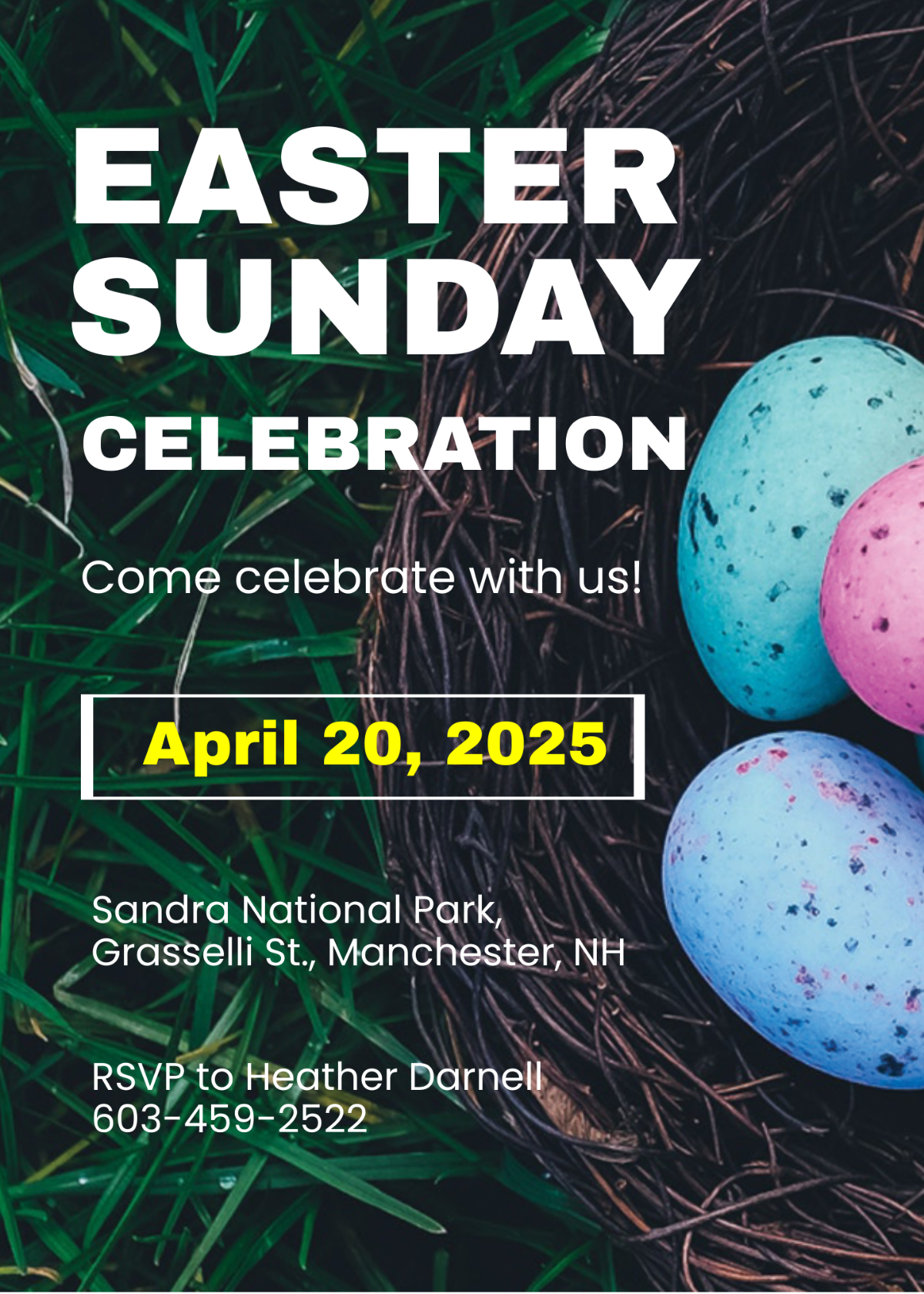 Easter Sunday Invitation Template