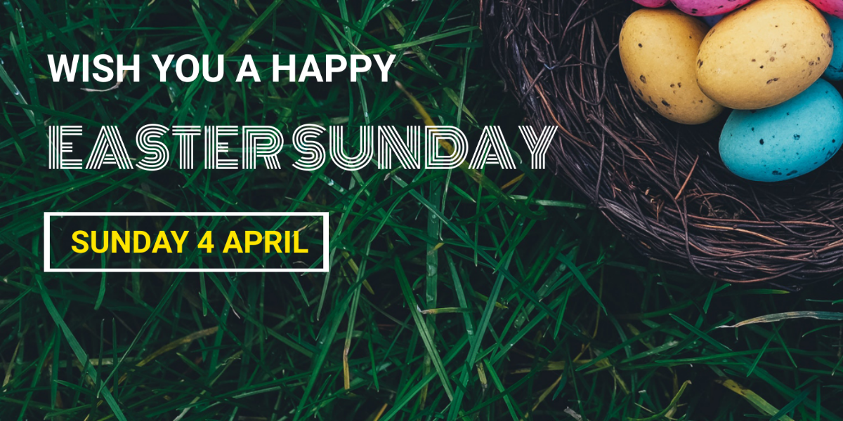 Free Easter Sunday LinkedIn Company Cover Template