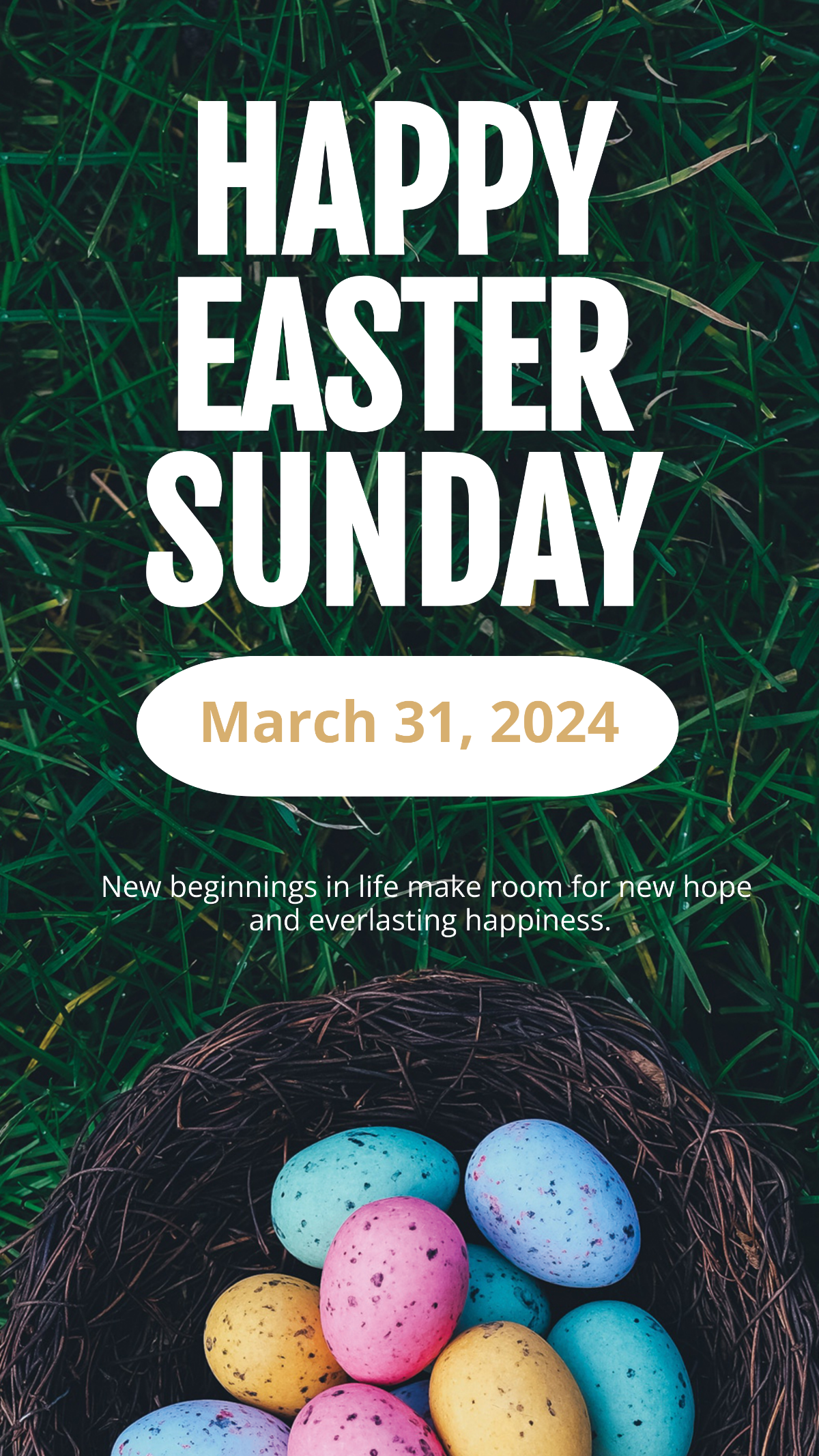 Free Easter Sunday Snapchat Geofilter Template
