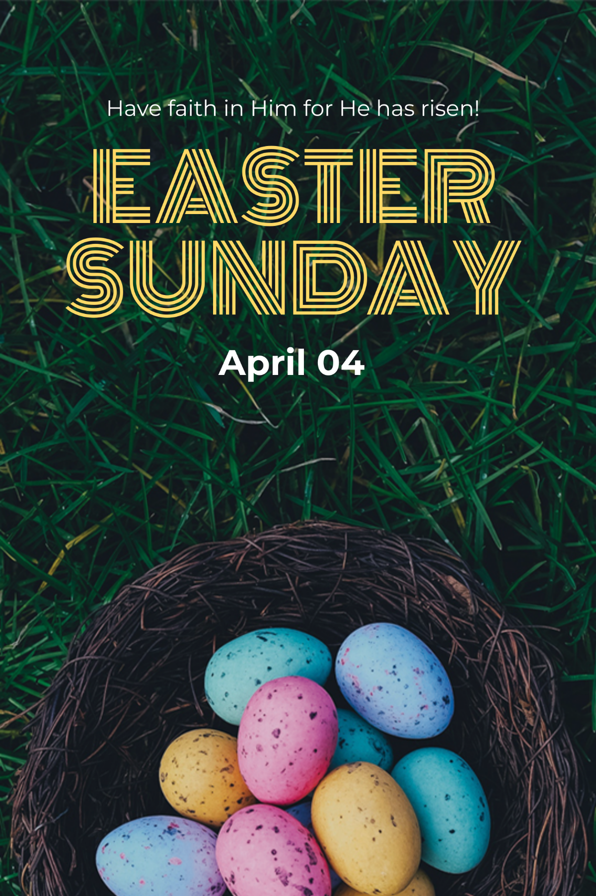 Free Easter Sunday Tumblr Post Template