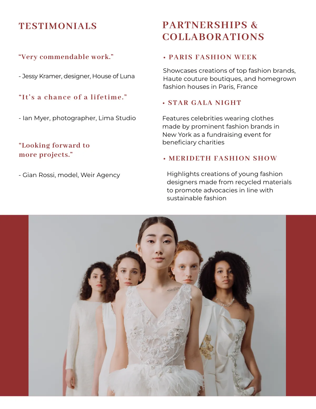 Free Fashion Media Kit Template to Edit Online