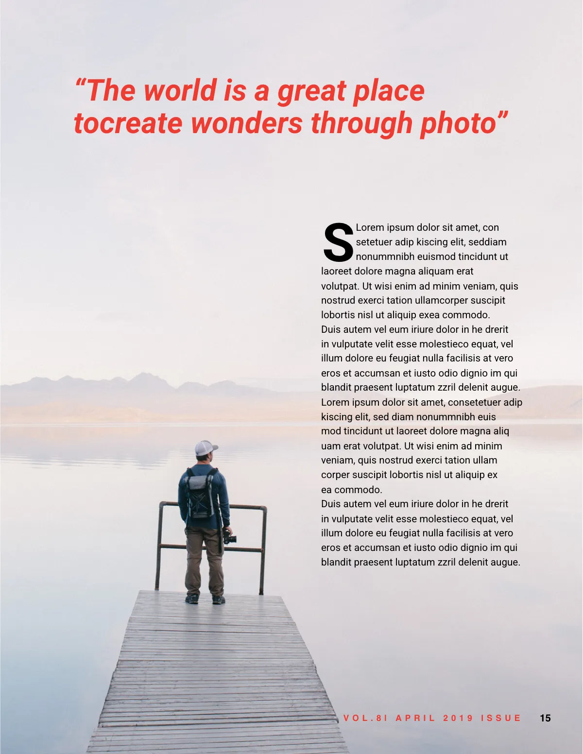 Free Photography Magazine Template to Edit Online