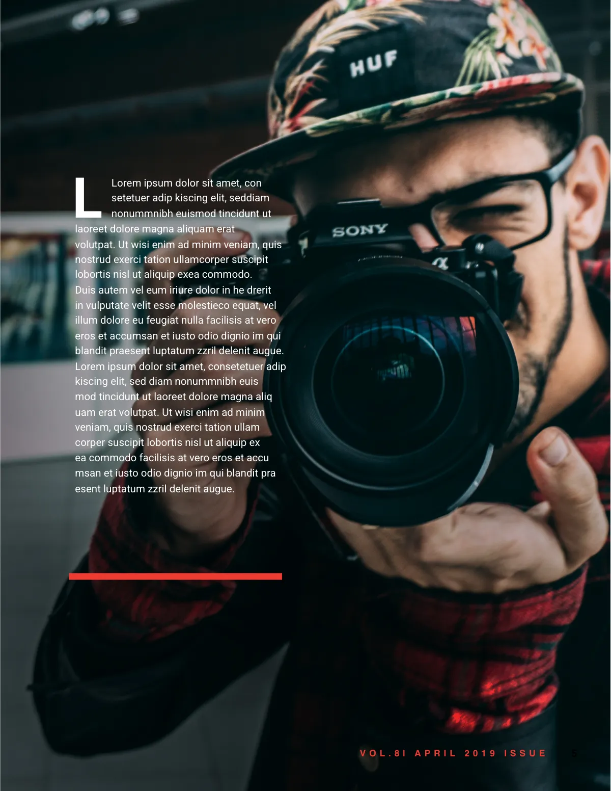 Free Photography Magazine Template to Edit Online
