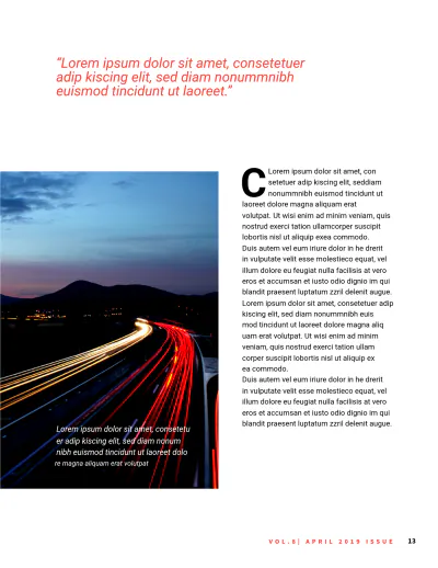 Free Photography Magazine Template to Edit Online