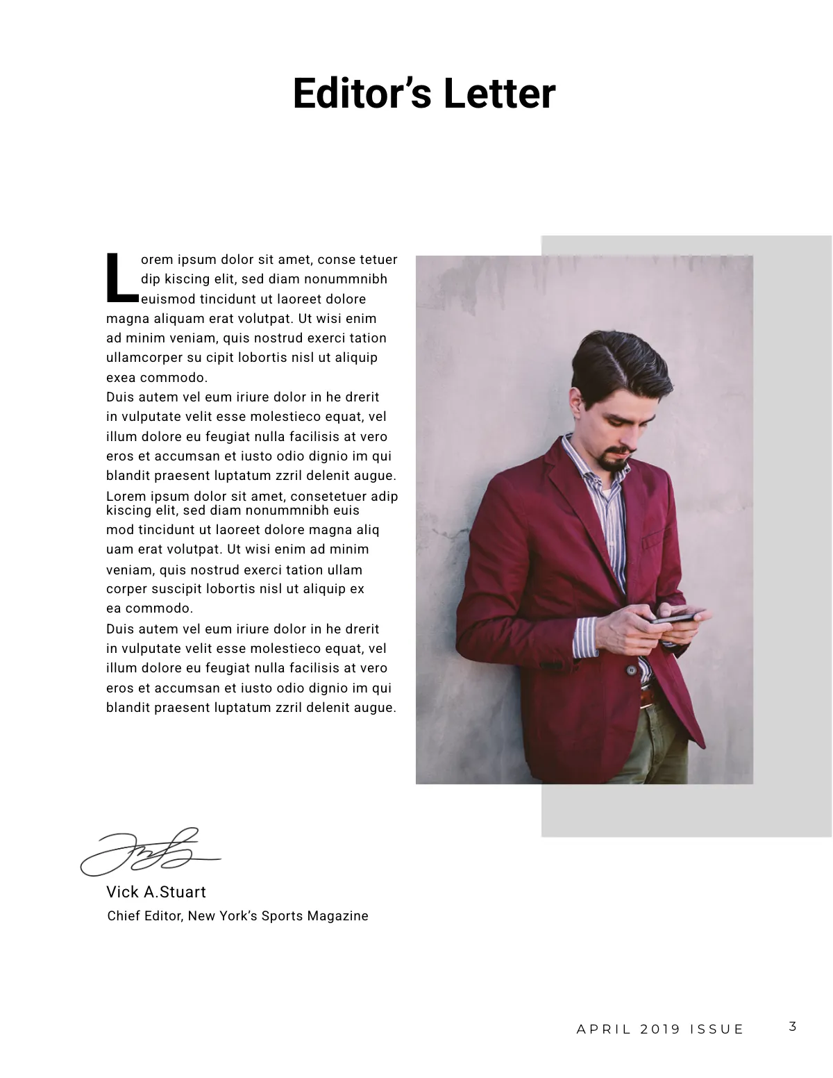 Free Sports Magazine Template to Edit Online