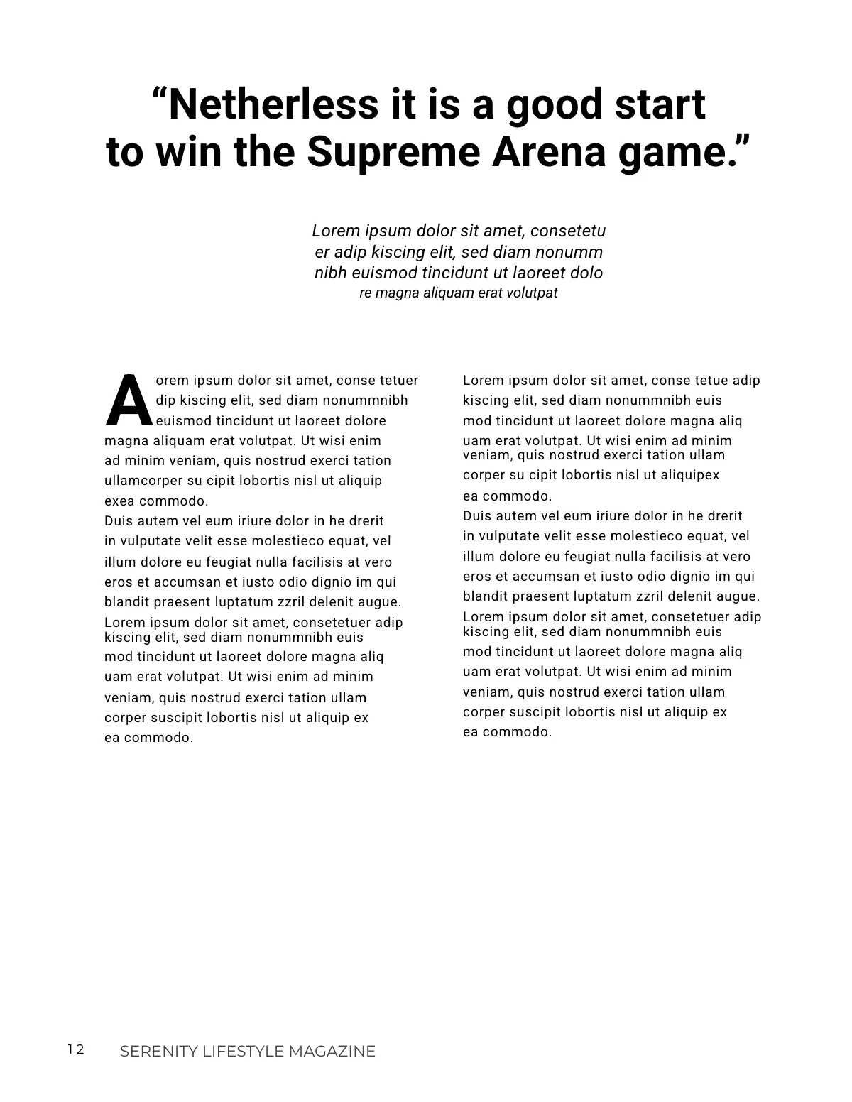 Free Sports Magazine Template to Edit Online