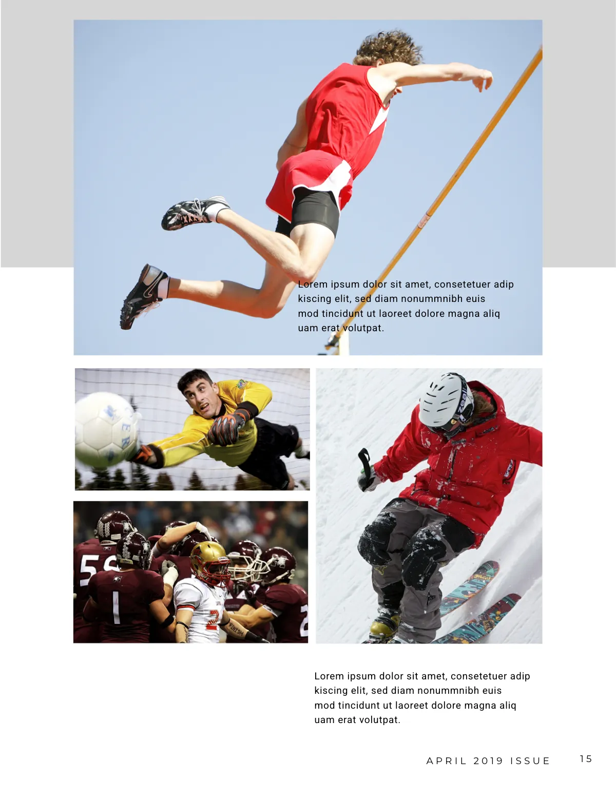 Free Sports Magazine Template to Edit Online