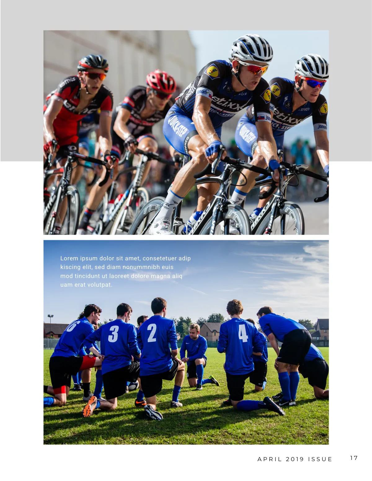 Free Sports Magazine Template to Edit Online